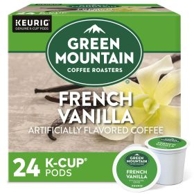 Green Mountain Coffee Roasters French Vanilla Coffee, Keurig Single-Serve K-Cup pods, Light Roast, 24 Count