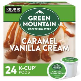 Green Mountain Coffee Roasters, Caramel Vanilla Cream Flavored K-Cup Coffee Pods, 24 Count