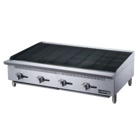 48"  4-Burner Commercial Charboiler  in Stainless Steel  with 4  legs
