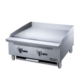 2-Burner Commercial  Griddle in Stainless Steel  with 4  legs
