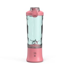 Portable Blender Juicer Personal Size Blender For Shakes And Smoothies With 6 Blade Mini Blender Kitchen Gadgets (Option: Pink-USB)