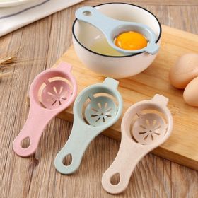 Stem Egg Separator White and Yolk Filter Kitchen Baking Separator Tool (Color: 4)